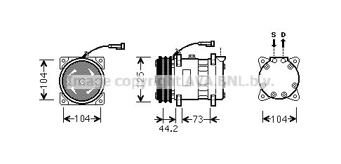 AVA QUALITY COOLING Компрессор, кондиционер ALK113